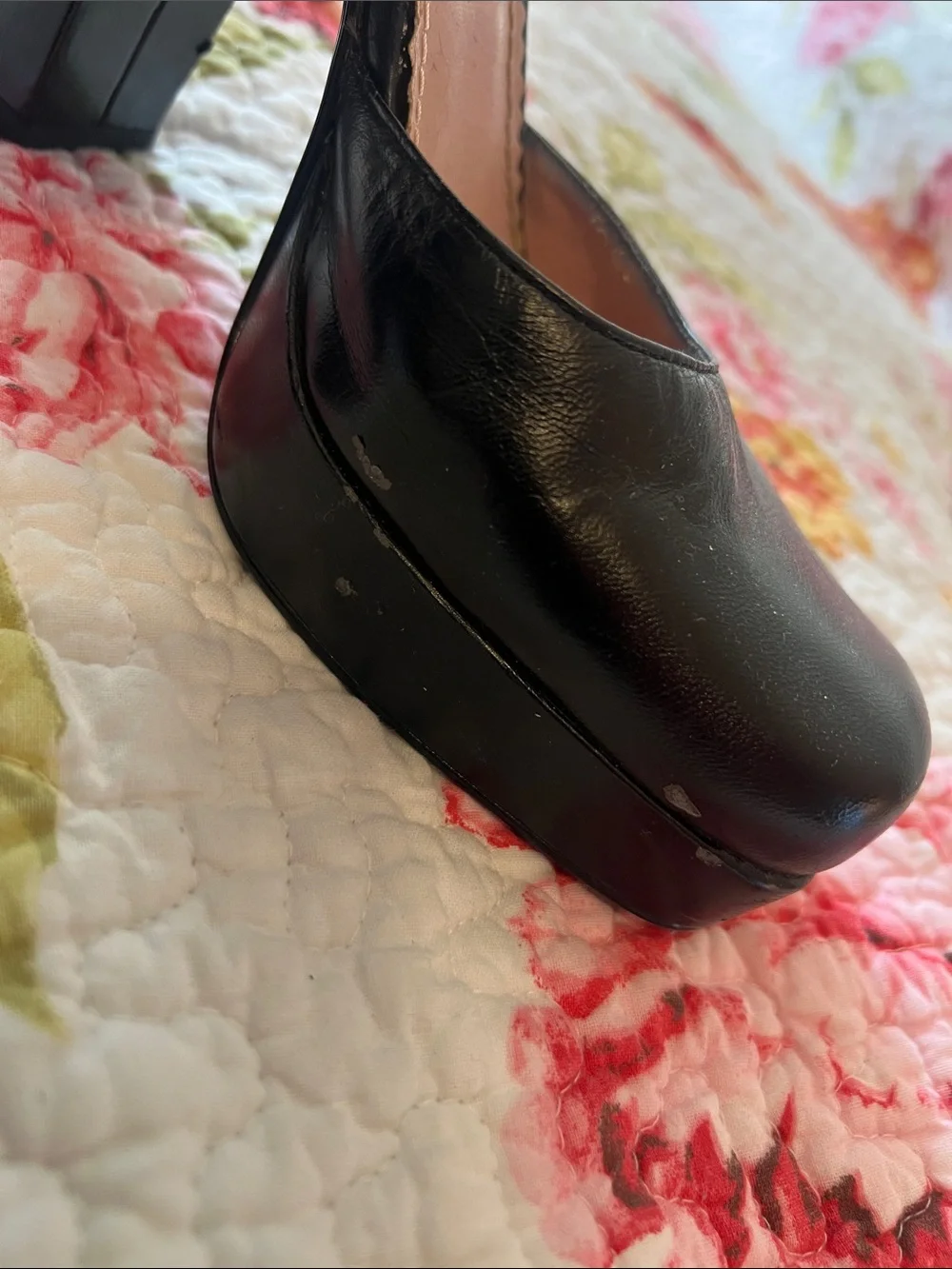 GUESS Black Platform Mary Jane Heels Shoes
